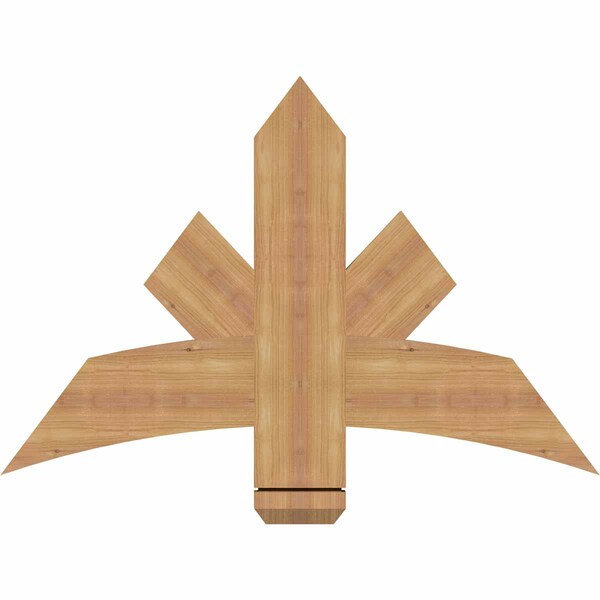 Ekena Millwork Alberta Smooth Timber Gable Bracket, Western Red Cedar, 36"W x 24"H x 1 1/2"D x 5 1/2"F, 16/12 Pitch GBW036X24X0206ALB00SWR - main
